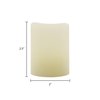 L & L Matchless Darice Ivory Vanilla Honey Scent Pillar Flameless Flickering Candle 2.5 in. H X 2 in. D 40457